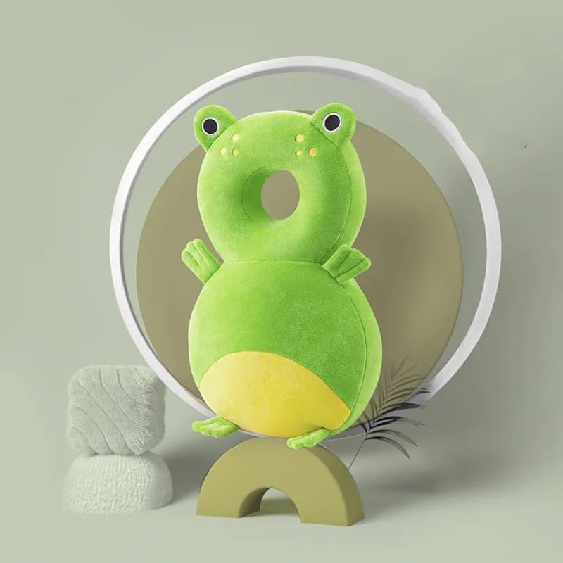 Frog baby head protector backpack, toddler anti-fall cushion pillow